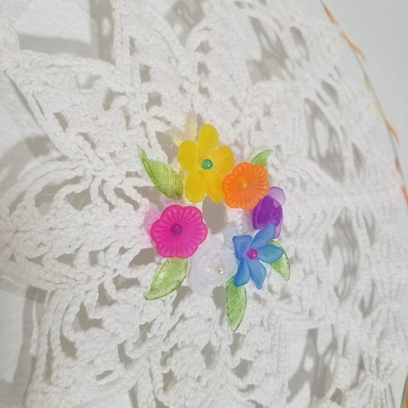 🌸 Medium One-of-a-kind Unique Handmade Boho Dream Catcher Wall Home Decor - Picture 3 of 7